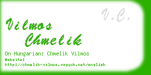 vilmos chmelik business card